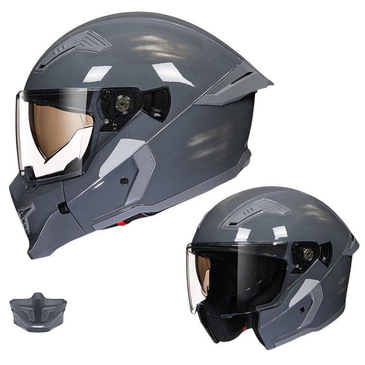 DOT Certification Combined Motorcycle Helmet For Full Face/Half Face/3/4 Face / Reserved Bluetooth headset slot