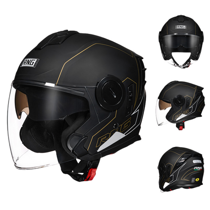 DOT Certified 3/4 Motorcycle Helmet / Riding Helmet / Bluetooth can be installed