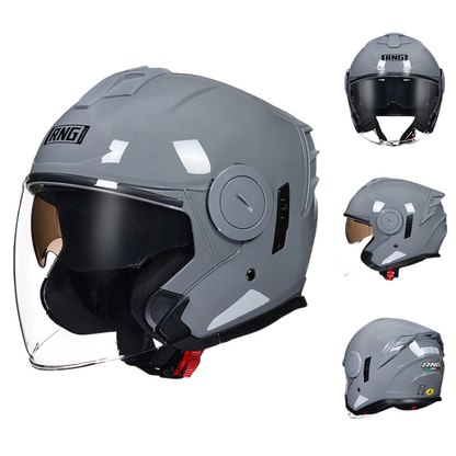 DOT Certified 3/4 Motorcycle Helmet / Riding Helmet / Bluetooth can be installed