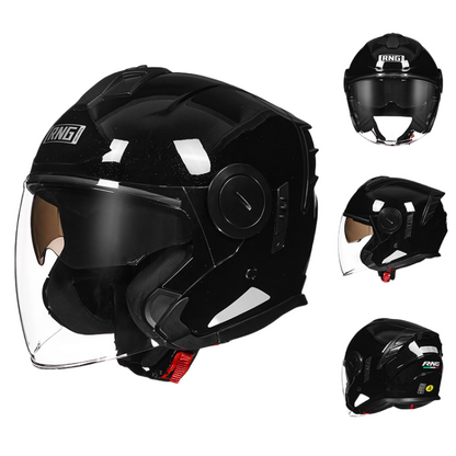 DOT Certified 3/4 Motorcycle Helmet / Riding Helmet / Bluetooth can be installed