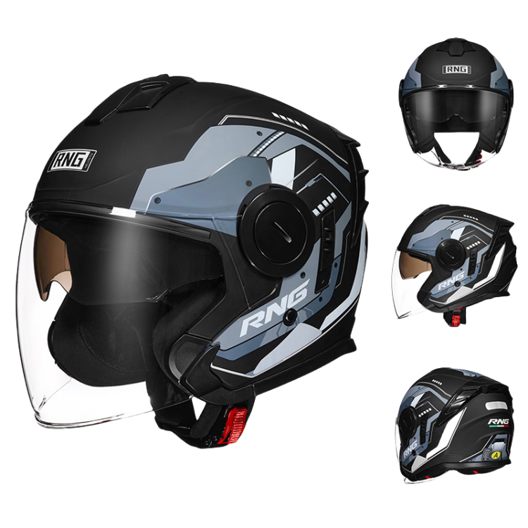 DOT Certified 3/4 Motorcycle Helmet / Riding Helmet / Bluetooth can be installed
