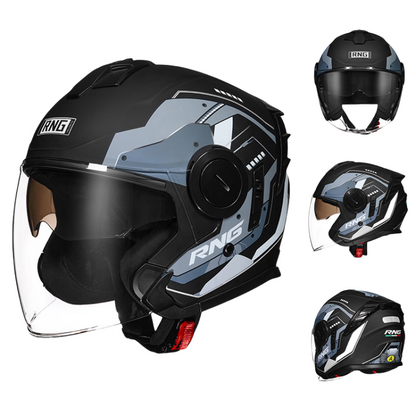 DOT Certified 3/4 Motorcycle Helmet / Riding Helmet / Bluetooth can be installed