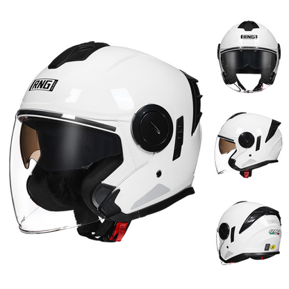 DOT Certified 3/4 Motorcycle Helmet / Riding Helmet / Bluetooth can be installed