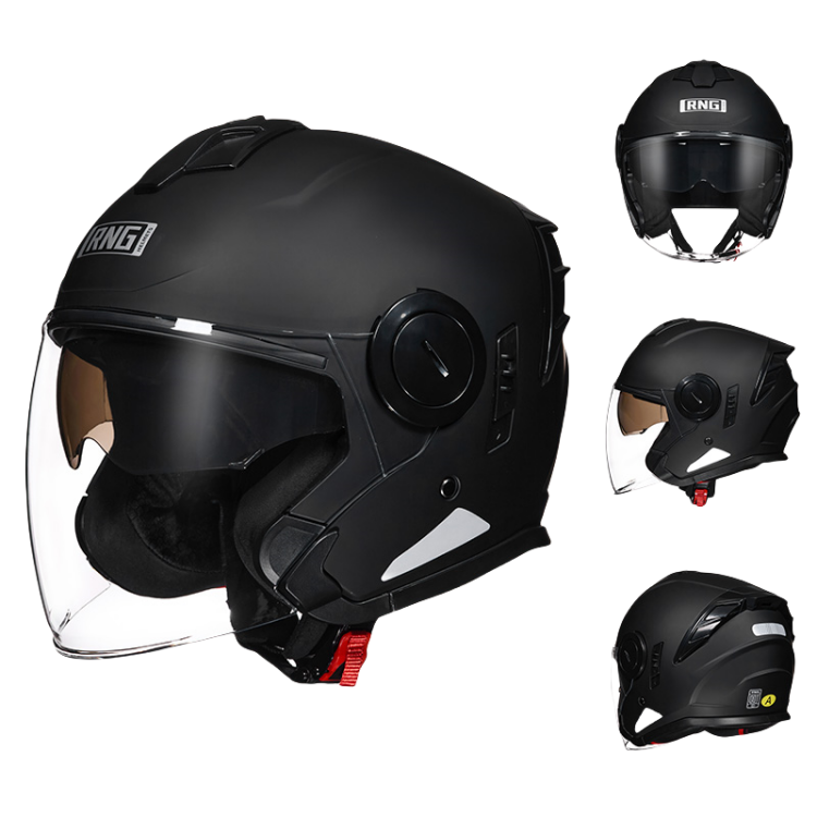 DOT Certified 3/4 Motorcycle Helmet / Riding Helmet / Bluetooth can be installed