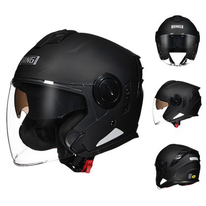 DOT Certified 3/4 Motorcycle Helmet / Riding Helmet / Bluetooth can be installed