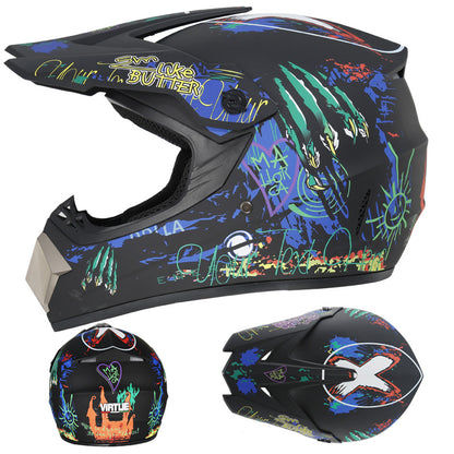 DOT certified outdoor/off-road/motorcycle riding helmet full face helmet / Free three-piece set