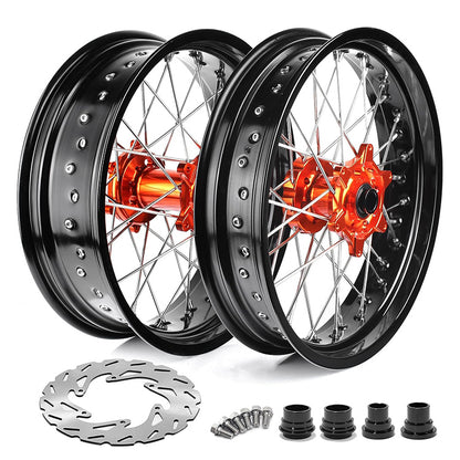 For Beta RR / RR Race Edition / RR-S / Xtrainer 2020-2023 Front Rear Spoke Wheel Rim Hub Brake Disc Set