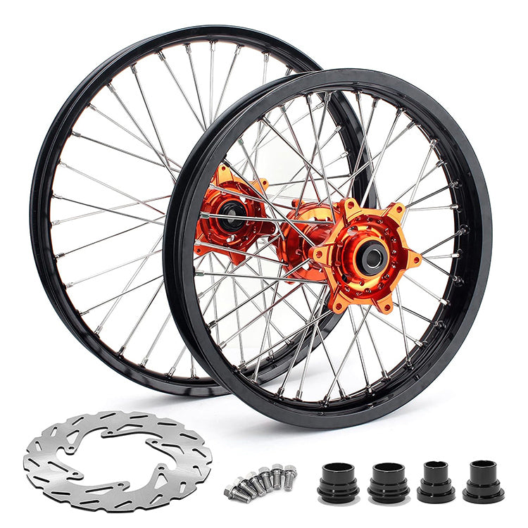 For Beta RR / RR Race Edition / RR-S / Xtrainer 2020-2023 Front Rear Spoke Wheel Rim Hub Brake Disc Set