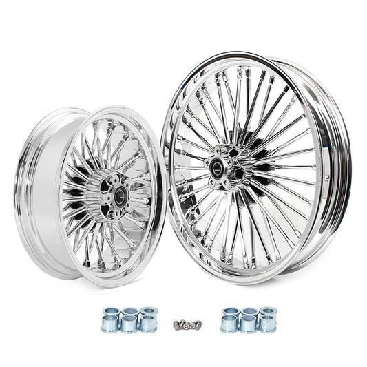 For Harley Dyna Super Glide Low Rider Wide Glide Fat Bob Street Bob Switchback Front Rear Dual Disc Fat Spoke Wheel