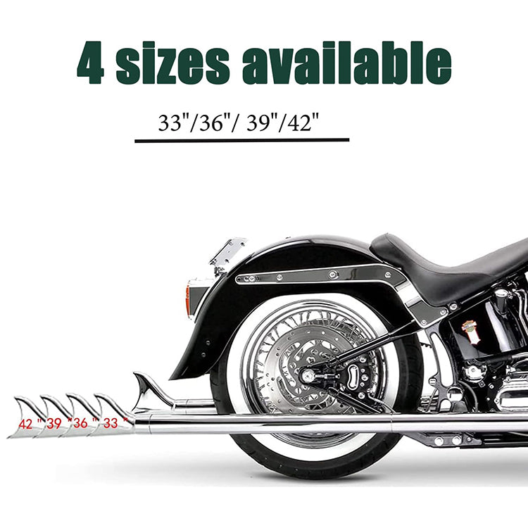For Harley Touring Baggers Road Glide / Electra Glide / Street Glide / Road King / Tour Glide 1995-2016 Fishtail Slip on Muffler Exhaust Pipes
