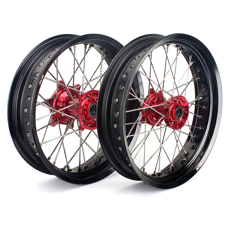 For Honda CRF250R 2004-2013 / CRF450R 2002-2012 / CR125R CR250R 2002-2007 Front Rear Spoke Wheel Rim Hub Set