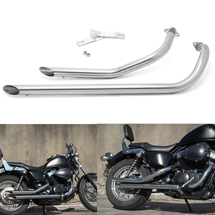 TARAZON Stainless Steel Exhaust Pipe Silencer For Honda Shadow ACE Aero Spirit 750 VT750C2