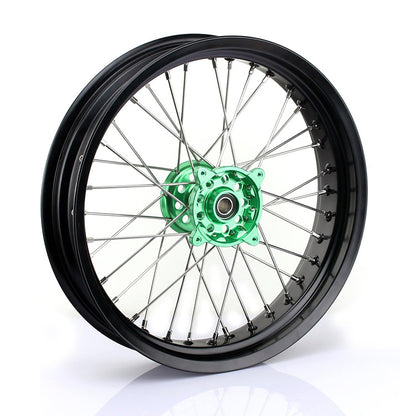 For Kawasaki KX250F KX450F 2006-2018 / KX125 2006-2013 / KX250 2006-2013 2019-2020 Front Rear Spoke Wheel Rim Hub Set