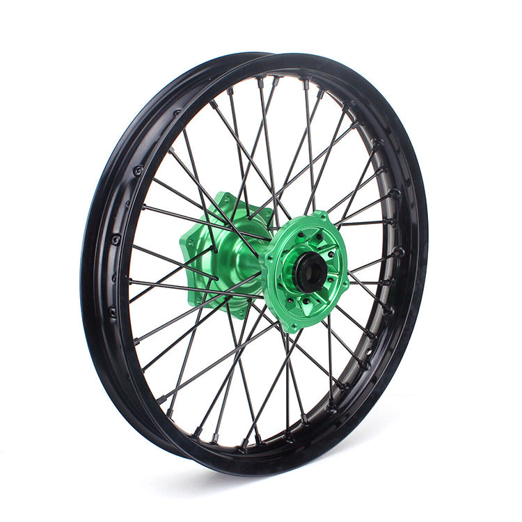 For Kawasaki KX250F KX450F 2006-2018 / KX125 2006-2013 / KX250 2006-2013 2019-2020 Front Rear Spoke Wheel Rim Hub Set