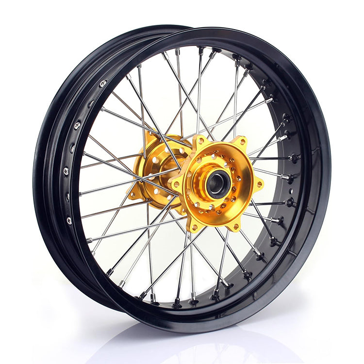 For Suzuki RM-Z250 2007-2024 / RM-Z450 2005-2024 Front Rear Spoke Wheel Rim Hub Set