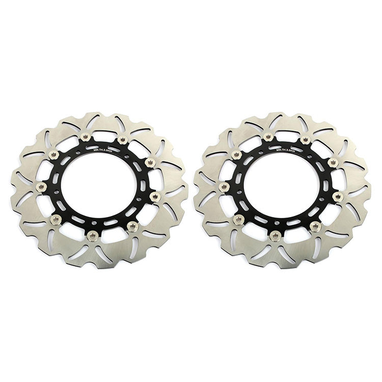 For Yamaha FZ8 Fazer 8 FZ8N FZ8S / ABS 2010-and up 2pcs Front Brake Disc Rotors