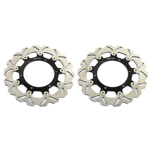 For Yamaha XV1700 Road Star Warrior  2002-2007 / XV1900 Roadliner Midnight Star 2006-2016 2pcs Front Brake Disc Rotor