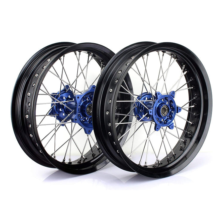 For Yamaha YZ250F / YZ450F 2014-2024 Front Rear Spoke Wheel Rim Hub Set