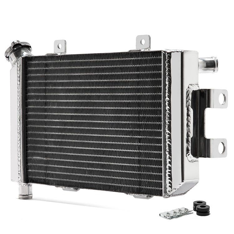 For CF MOTO 400 NK 2012-2025 650 NK/ 650 TK / 650 GT 2012-2025 26mm Core Polished Aluminum Radiator