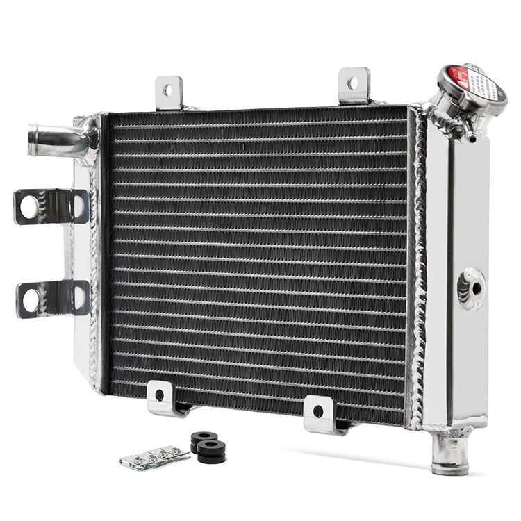 For CF MOTO 400 NK 2012-2025 650 NK/ 650 TK / 650 GT 2012-2025 26mm Core Polished Aluminum Radiator