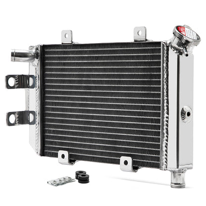 For CF MOTO 400 NK 2012-2025 650 NK/ 650 TK / 650 GT 2012-2025 26mm Core Polished Aluminum Radiator