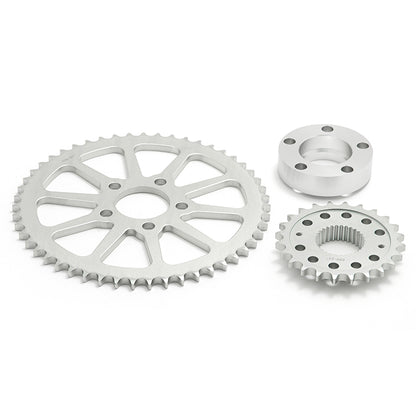 For Harley Dyna FXD Super Glide / FXDWG Wide Glide 2006-2017 / Softail 2008-up / Dyna 2018-up Sprocket Conversion Kit & Chain