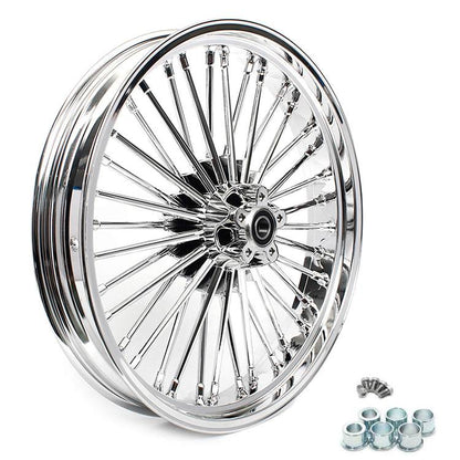 For Harley Dyna Super Glide Low Rider Wide Glide Fat Bob Street Bob Switchback Front Rear Dual Disc Fat Spoke Wheel