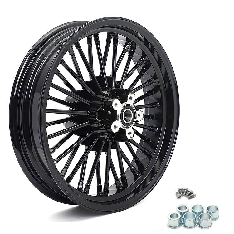 For Harley Dyna Super Glide Low Rider Wide Glide Fat Bob Street Bob Switchback Front Rear Dual Disc Fat Spoke Wheel