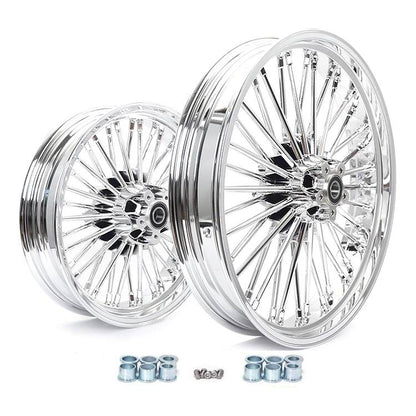 For Harley Dyna Super Glide Low Rider Wide Glide Fat Bob Street Bob Switchback Front Rear Dual Disc Fat Spoke Wheel