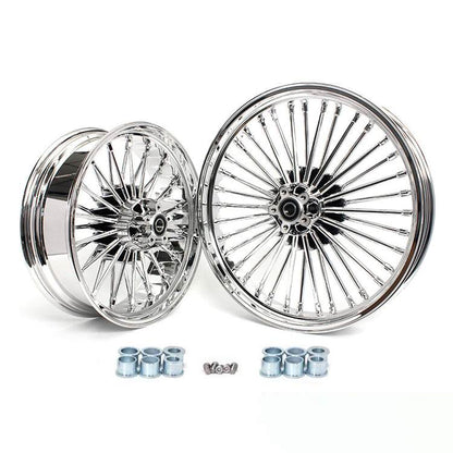 For Harley Dyna Super Glide Low Rider Wide Glide Fat Bob Street Bob Switchback Front Rear Dual Disc Fat Spoke Wheel