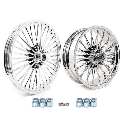 For Harley Dyna Super Glide Low Rider Wide Glide Fat Bob Street Bob Switchback Front Rear Dual Disc Fat Spoke Wheel