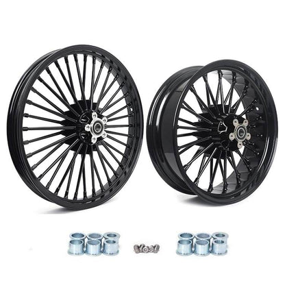 For Harley Dyna Super Glide Low Rider Wide Glide Fat Bob Street Bob Switchback Front Rear Dual Disc Fat Spoke Wheel
