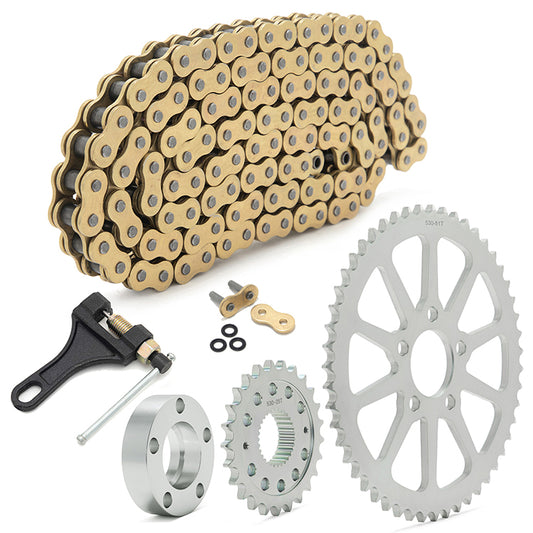 For Harley Davidson Softail FL FX 2000-2006 Chain Drive Sprocket Conversion Kit