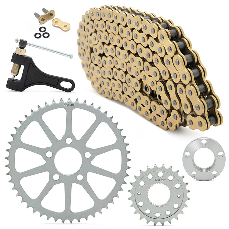 For Harley Davidson Softail FL FX 2000-2006 Chain Drive Sprocket Conversion Kit