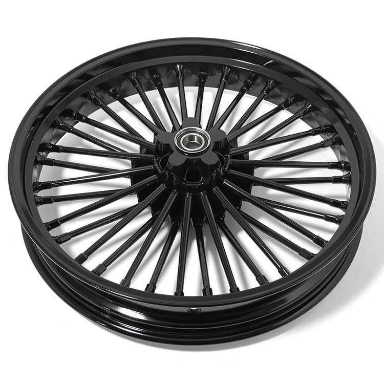 For Harley Softail Standard Custom Heritage Deluxe Deuce Slim Breakout Springer 21x3.5 Front Single Disc Fat Spoke Wheel