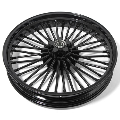 For Harley Softail Standard Custom Heritage Deluxe Deuce Slim Breakout Springer 21x3.5 Front Single Disc Fat Spoke Wheel