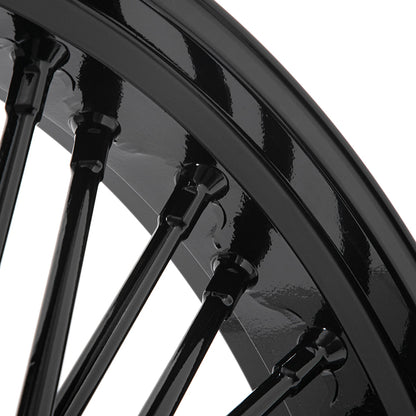 For Harley Softail Standard Custom Heritage Deluxe Deuce Slim Breakout Springer 21x3.5 Front Single Disc Fat Spoke Wheel