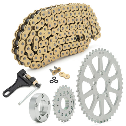 For Harley-Davidson Sportster 1991-Up 23T Front 48T Rear Chain Drive Sprocket Conversion Kit