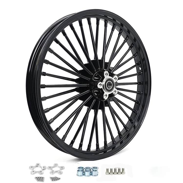 For Harley Touring Electra Glide / Road King / Road Glide / Street Glide 1984-2008 Front Rear Dual Disc Fat Spoke Wheel