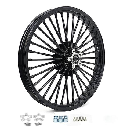 For Harley Touring Electra Glide / Road King / Road Glide / Street Glide 1984-2008 Front Rear Dual Disc Fat Spoke Wheel