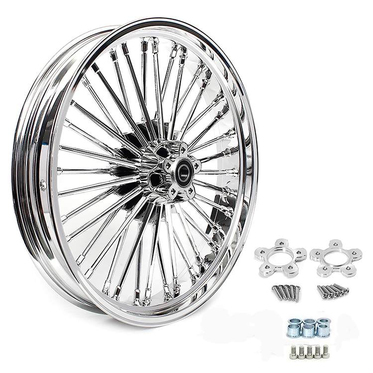 For Harley Touring Electra Glide / Road King / Road Glide / Street Glide 1984-2008 Front Rear Dual Disc Fat Spoke Wheel