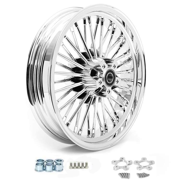 For Harley Touring Electra Glide / Road King / Road Glide / Street Glide 1984-2008 Front Rear Dual Disc Fat Spoke Wheel