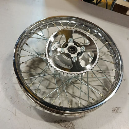 For Honda CRF100F 2004-2013 / XR100R 1985-2004 Returned 16" Rear Spoke Wheel With Brakes & Sprocket