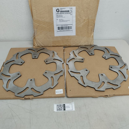 For KTM 990 Adventure R 2008-2012 / 990 Adventure S / 950 Super Enduro R 2006-2008 Returned 2pcs Front Brake Disc Rotors