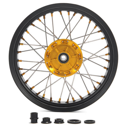 For Suzuki DR650SE 1996-2024 17" Supermoto Front Rear Wheel Rim Hub Set