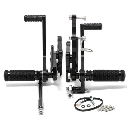For Suzuki GSX-R 1000 / GSXR1000 2007-2008 CNC Billet Aluminum Adjustable Rearsets Kit