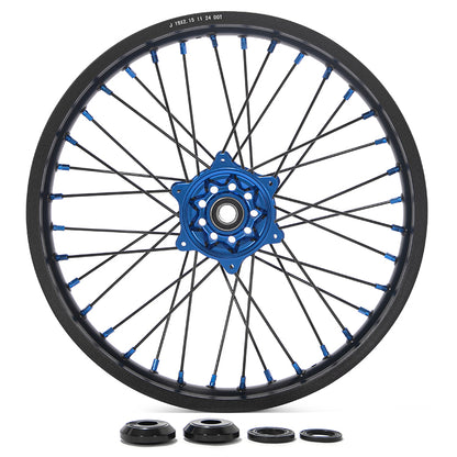 For Yamaha YZ125 / YZ250 1999-2025 21x1.6 Front 19x2.15 Rear Spoked Wheel Rim Hub Set