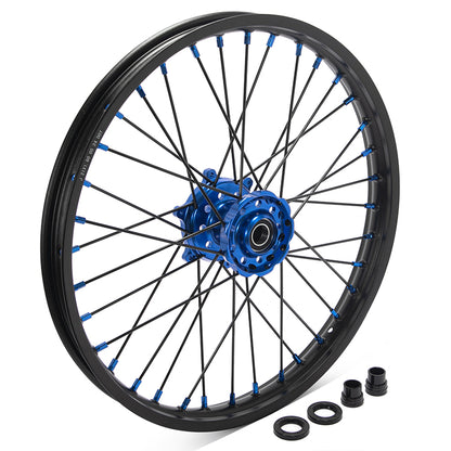 For Yamaha YZ125 / YZ250 1999-2025 21x1.6 Front 19x2.15 Rear Spoked Wheel Rim Hub Set
