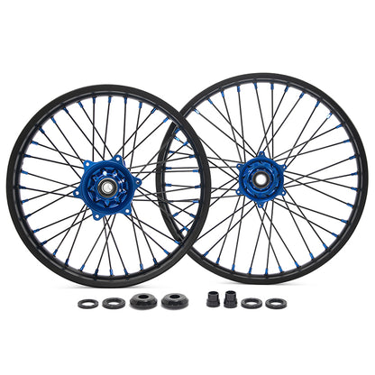 For Yamaha YZ250F YZ450F 2009-2013 YZF250 YZF450 21x1.6 Front 19x2.15 Rear Spoked Wheel Rim Hub Set