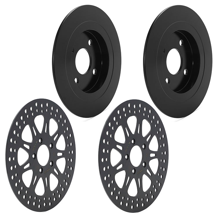 EM1 Front Brake Disc Rotors & Hardware For Harley Electra Glide & Road Glide (2014-2023) - Floating Stainless Steel (Pair)